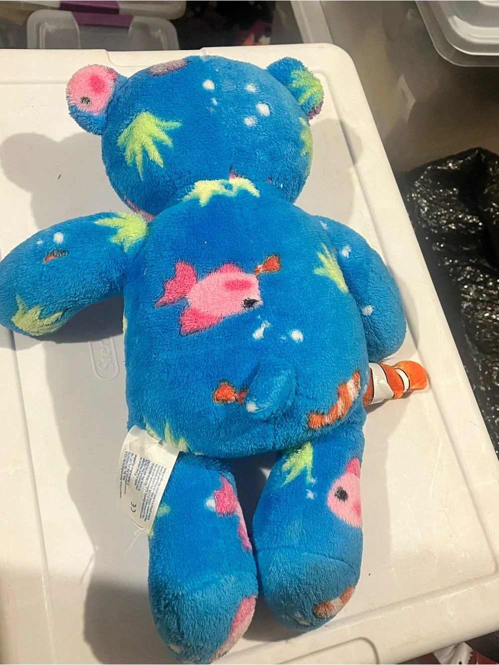 Retired Build a Bear Under the Deep Blue Sea 2012 Plush Bear w Nemo Clown Fish
